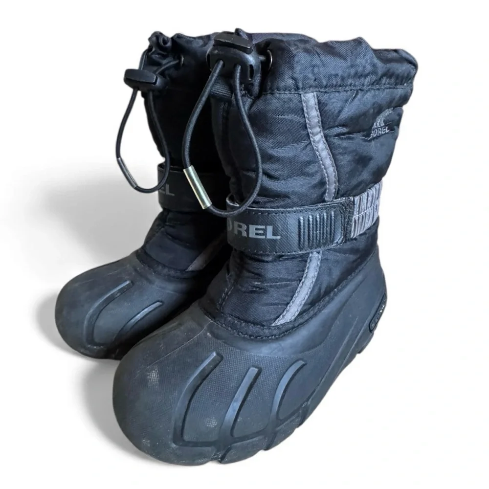 Sorel Kids Waterproof Snow Boots Insulated Warm Winter Outdoor Shoes Black 11